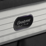Detalle de etiqueta y tela lateral Colchón Beautyrest Platinum 200x100