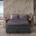 Colchón y Sommier Beautyrest Platinium posee una base combinada de resortes enfundados Beautyrest Originales, Smart y Plus.