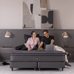 Colchón y Sommier Beautyrest Platinium posee una base combinada de resortes enfundados Beautyrest Originales, Smart y Plus.