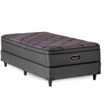 Colchón y Sommier Beautyrest Platinium posee una base combinada de resortes enfundados Beautyrest Originales, Smart y Plus.