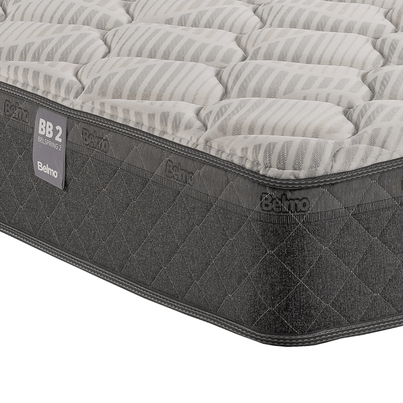 Colchón Belspring 2, 1 Plaza 200x100 compuesto por resortes Bicónicos con Estabilizadores de Espuma. Tapizado en Tejido de Punto. Envío rápido y cuotas sin interés.