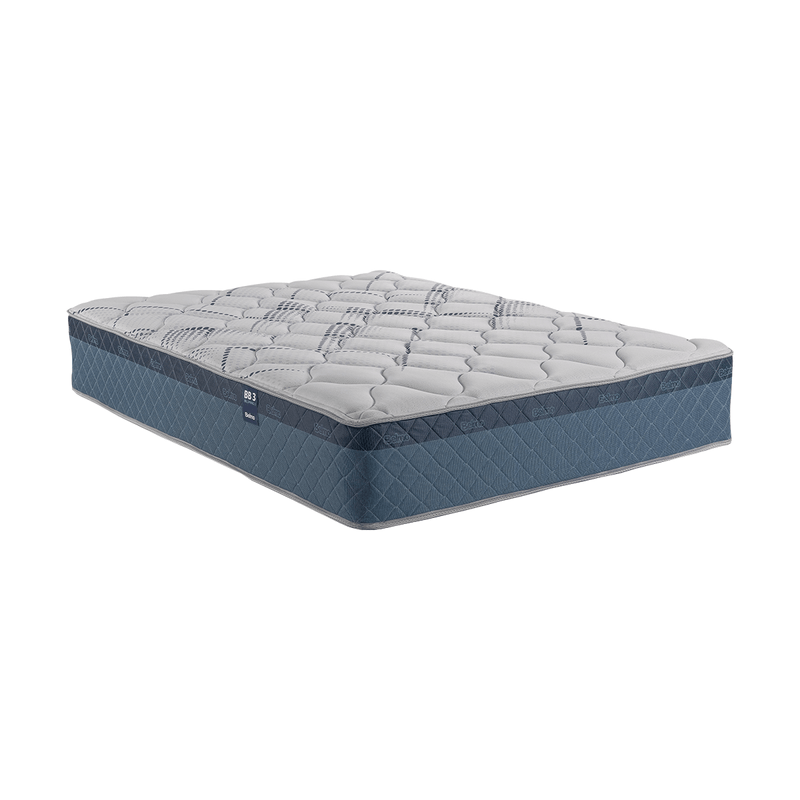 Colchón Belspring 3, King Size 200x200 compuesto por Resortes Templados Electrónicamente con Doble Marco de Acero.Tapizado con Tejido de Punto.