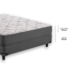 Colchón Density 1, 1 Plaza 190x120 se compone de espuma de poliuretano de mediana densidad. Tapizado en tela de Tejido de Punto.