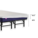 Colchón Belmo B-Bag 1?Plaza 190x80 enrollado, espuma alta densidad, tapizado en tejido de punto, fácil transporte y armado