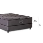 Colchón y Sommier Beautyrest Silver se compone de una base central de resortes enfundados. Espuma de alta densidad.