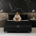 Colchón Beautyrest Black Soft compuesto por espumas especiales con Micropartículas de Diamante. Fibras de Cashmere.