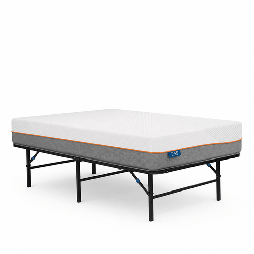 Colchón Yolo by Simmons +  base sommier plegable en Caja
