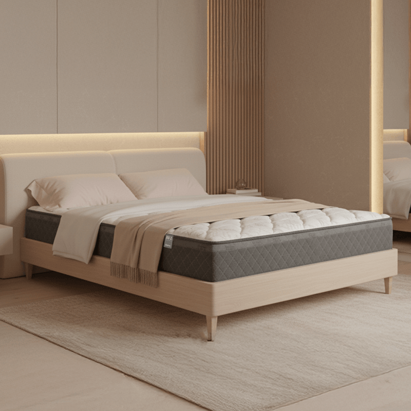 Colchón Belspring 2 1 Plaza 190x80 compuesto por resortes Bicónicos con Estabilizadores de Espuma. Tapizado en Tejido de Punto. Envío rápido y cuotas sin interés.