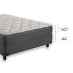 Colchón Belspring 2 1 Plaza 190x80 compuesto por resortes Bicónicos con Estabilizadores de Espuma. Tapizado en Tejido de Punto. Envío rápido y cuotas sin interés.