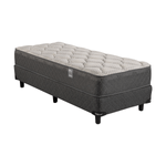 Colchón y Sommier Belspring 2, 1 Plaza 190x80 compuesto por resortes bicónicos con diseño de Sistema Europeo. Tapizado en Tejido de Punto. Envío rápido y cuotas sin interés.