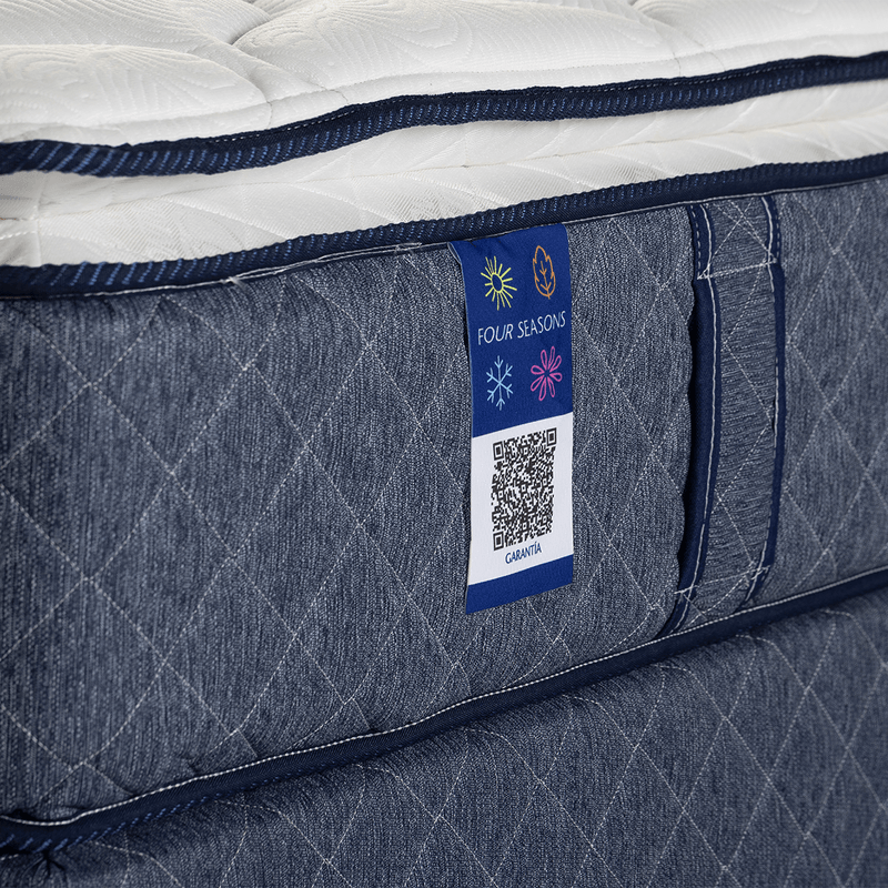 Colchón Four Seasons Firm, 1 Plaza 190x80, contiene tecnología Flexi Foam de espuma de alta densidad. Soporte inigualable para tu espalda