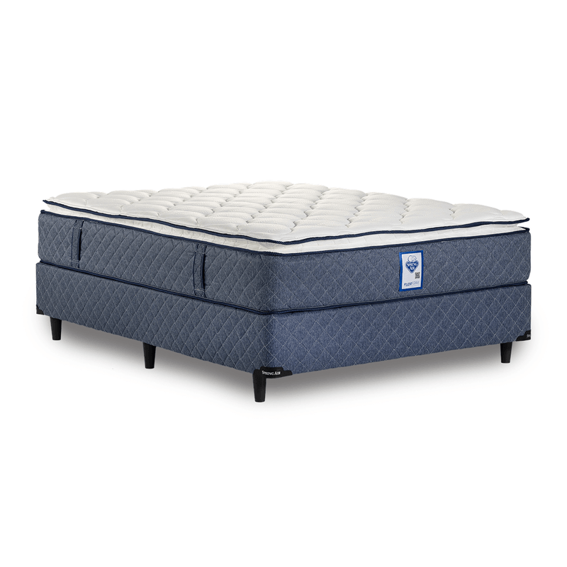 Colchón y Sommier Four Seasons Firm, 1 Plaza 190x80,contiene tecnología Flexi Foam de espuma de alta densidad. Contiene Pillow Top
