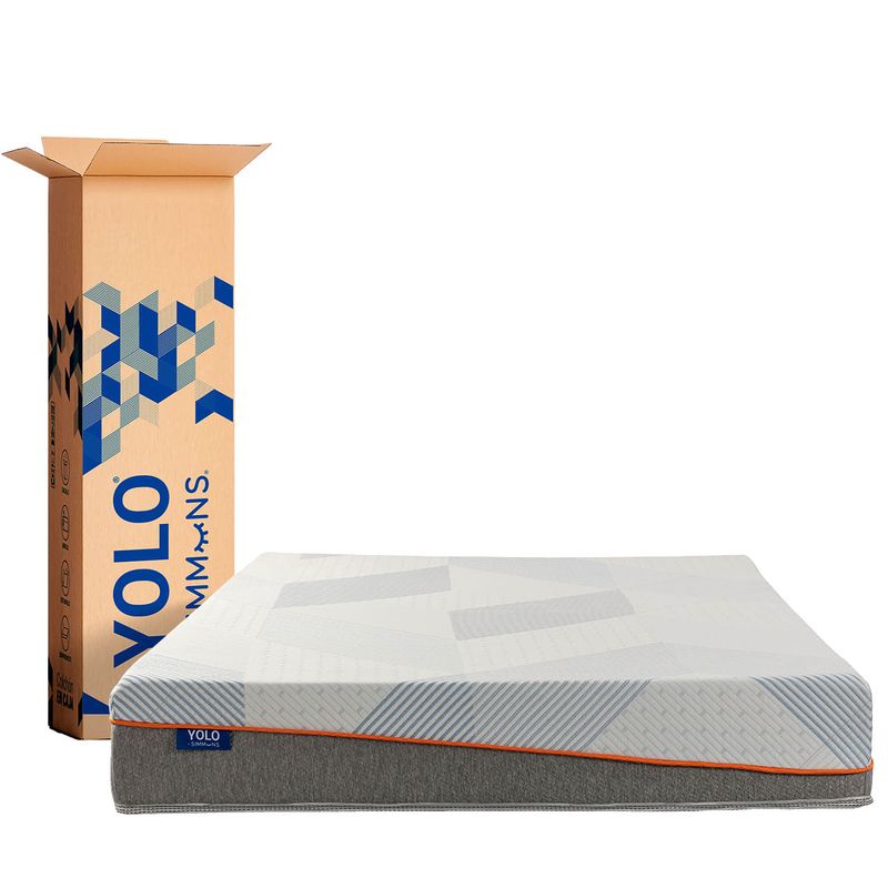 Colchón YOLO: Colchón en caja que redefine el confort. Espuma de Alta Densidad con una manta superior de Espuma Energy Foam.