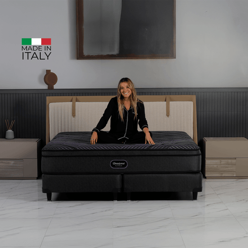 Set de Dormitorio Italiano Respaldo y Mesas de Luz Camila