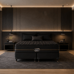 Colchón Beautyrest Black Soft compuesto por espumas especiales con Micropartículas de Diamante. Fibras de Cashmere.
