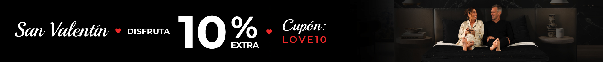 Cupón LOVE10 10%Extra